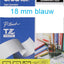Labeltape Brother P-touch TZE-243 18mm blauw op wit