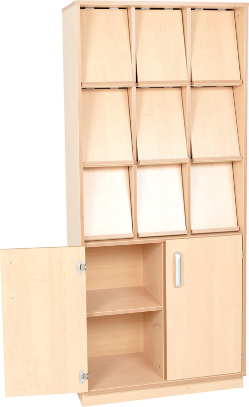 Flexi boekenkast met presentatieruimte