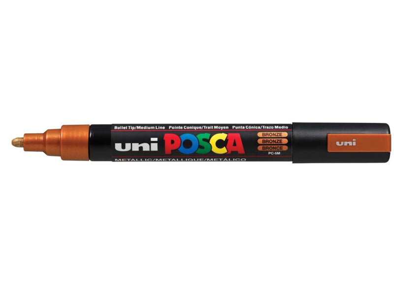 Verfstift Posca medium punt 1.8 - 2.5 mm. brons