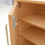M-kast met 3 planken met slot, met plint