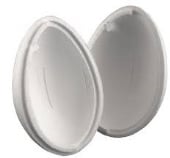 Tempex ei 2 stuks 300mm tweedelig/hol - Wit