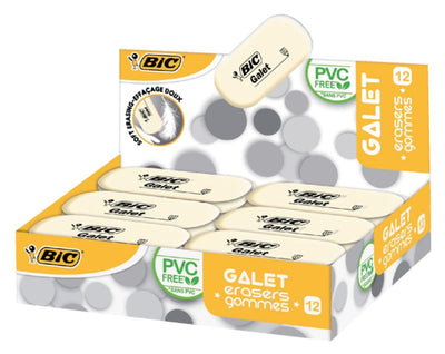 Gum Bic Galet zacht 12 stuks - Wit