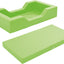Foam bed met uitsparingen 128x75x25cm - Lime groen