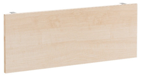 Afscherming dicht voor bureau 140 cm.