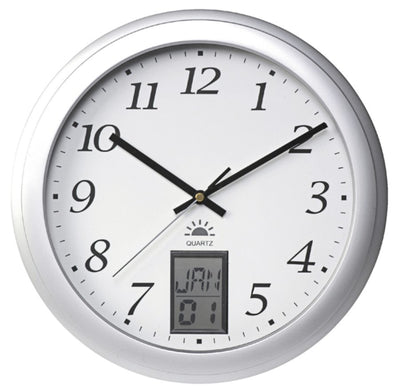 Wandklok Unilux Instinct Ã˜30,5cm zilvergrijs/wit