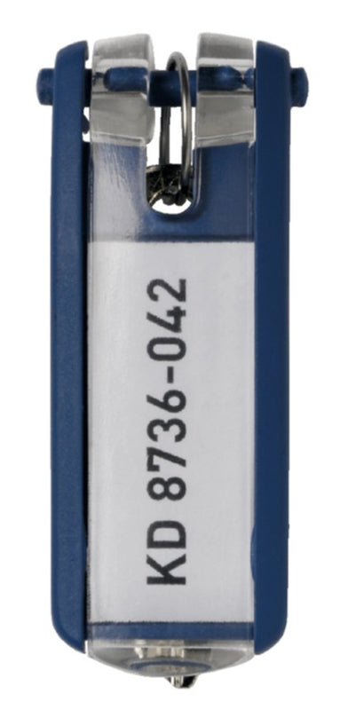 6 stuks Sleutellabel Durable 1957 met ring blauw