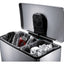 Afvalbak pedaalemmer E-Cube RVS mat rechthoekig 18+28liter