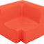 Lage hoekbank 51,5cm zithoogte 20cm - Rood