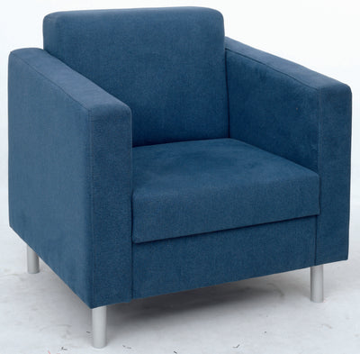 Relax fauteuil marineblauw - ronde poten