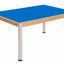 Beukenhouten tafel 120 x 80 cm. verstelbare metalen poten