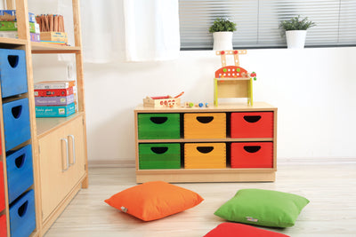 Houten bak - rood