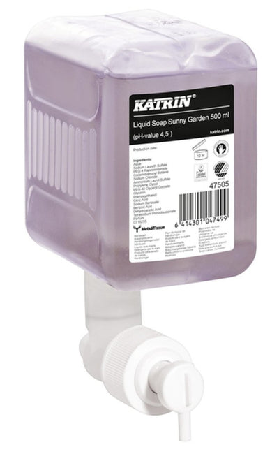 12x Handzeep Katrin 47505 500ml Sunny Garden 12 flessen