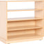 M-kast met 3 planken, halfopen met plint