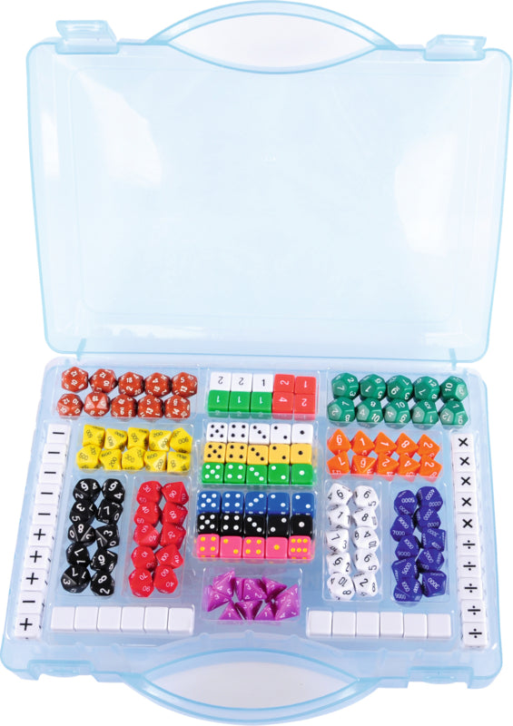 Set wiskundige dobbelstenen