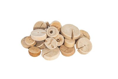 Ronde schijven hout doorsnee 2-4 cm 1 kilo