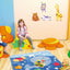 Foam dieren poef 30x35cm - Aap
