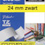 Labeltape Brother P-touch TZE-651 24mm zwart op geel