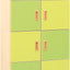 Hoge kast met 3 planken en scheidingswand