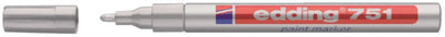 10 stuks Viltstift edding 751 lakmarker rond zilver 1-2mm