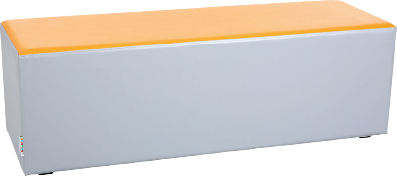Wachtruimte zitje 40x40x120cm - Grijs/oranje