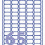Etiket Avery L7551-25 38.1x21.1mm transparant 1625stuks