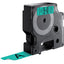 Labeltape Dymo 45809 D1 720890 19mmx7m zwart op groen