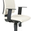INTRATA bureaustoel met hoge rugleuning, zwart - beige