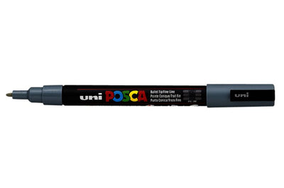 Verfstift Posca fijne punt 0.9 - 1.3 mm. grijs