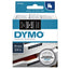 Labeltape Dymo 45811 D1 720910 19mmx7m wit op zwart