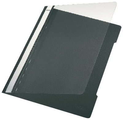 10x Snelhechter Leitz 4191 A4 PVC zwart