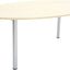Ovale tafel 100 x 180 cm esdoorn