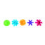 Bloemen polyester 5cm assorti 300 stuks