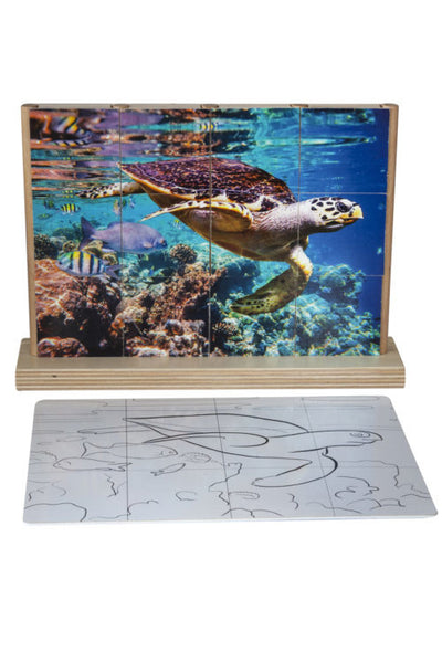 Verticale puzzels - Schildpad