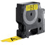 Labeltape Dymo 45808 D1 720880 19mmx7m zwart op geel