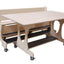 Hoogzit tafel 150 cm lage zijden/berken