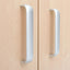 Flexi-kasten S met legbord, smal - met plint, berken deuren met slot