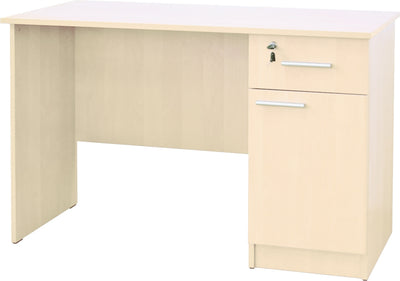 Vigo-bureau met kast en lade - esdoorn
