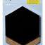 Krijt+ prikbord Securit Hexagon set 7 stuks zwart + 1 marker