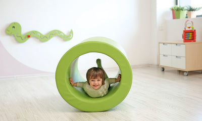 Foam cilinder met gat 70x100cm - Groen