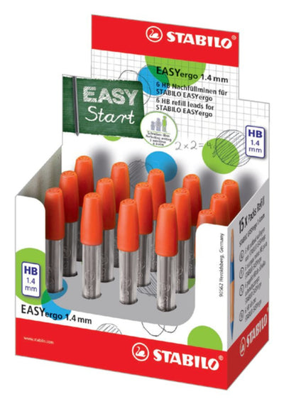 Potloodstift STABILO Easyergo 1.4mm HB display Ã 6 stuks