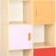 Hoge kast met 3 planken en scheidingswand