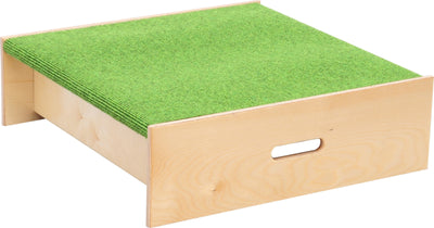 Vierkant platform, hoogte 20 cm, groen