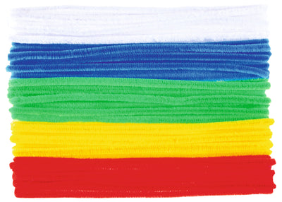 Chenilledraad 30 cm. assorti 9 mm 100 stuks