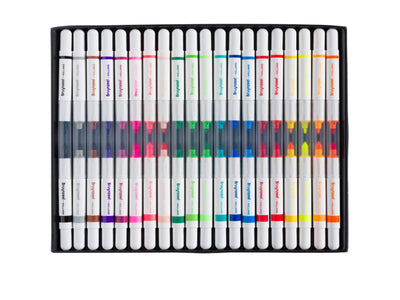 Viltstift Bruynzeel Kids Twin Points - 20 stuks assorti