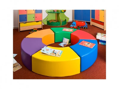 Foam Zitelementen Rainbow 170x86x30cm 6dlg