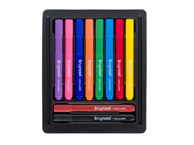 Viltstift Bruynzeel Kids driekantig - 10 stuks assorti