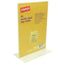 Staples Reclamehouder A5 Tafelstandaard rechtstaand, Dubbelzijdig, Transparant