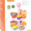 Muffins - houten set met plateau