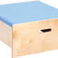 Vierkant platform, hoogte 30 cm, lichtblauw
