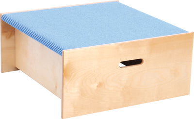 Vierkant platform, hoogte 30 cm, lichtblauw